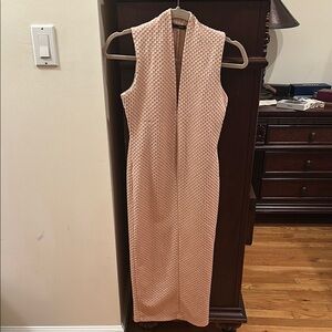 Zara Elegant Pink Sleeveless Dress